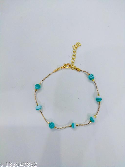Teal anklet
