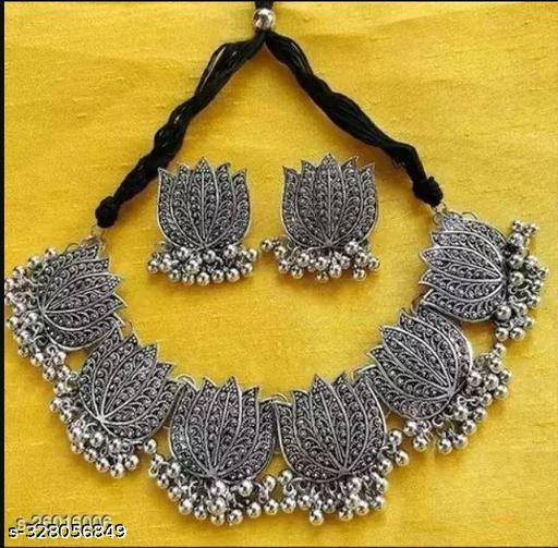 Beautiful-Oxidised-Necklace-with-Earring-for-Womans-and-Girls