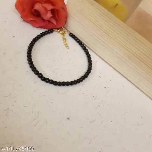 Black Beads Anklets For Girls Women