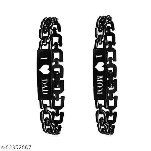 I LOVE MOM AND DAD UNISEX BRACELETS FOR BOYS/MEN/GIRLS/WOMEN (COMBO)
