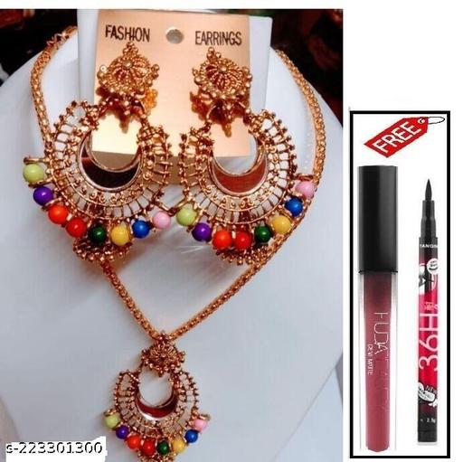 Bhavna-Mini-Multi-Colour-Pendent-Set-Wth-Free-36h-And-1-Lipstic