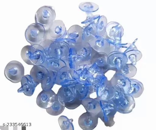 100 Pieces of Clear Silicone Back Stoppers Findings Stud Earring Plugs