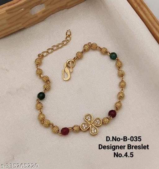 New designer premium quality ad dismond flower design bracelet