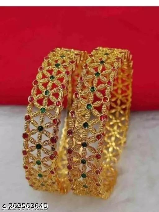 Silver Gold Bangles set