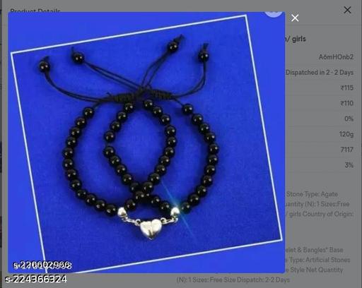 Alloy Silver Bracelet (Pack of 2)